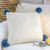 Cream Ribbed Knit Pillowcase with and PomPoms Modern Coastal Cushion Covers