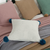 Cream Ribbed Knit Pillowcase with and PomPoms Modern Coastal Cushion Covers