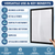 12 Self Adhesive Sign Holder 11x17 inch with Magnetic Border Reusable Adhesive Frames Windows Magnetic Frames for Wall Display Peel & Stick Document S