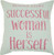 Successful Woman Pink Decroative Throw Pillow
