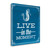 Live In The Moment Blue 1 Wrapped Canvas Print Living Room Wall Art