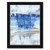 "Blue Geometry III" Black Framed Print Wall Art