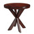 26" Cherry Brown Manufactured Wood Round End Table