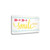 Smile 2 Wrapped Canvas Print Living Room Wall Art