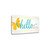 Hello 15 Wrapped Canvas Print Living Room Wall Art