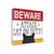 Beware Color 1 Wrapped Canvas Print Living Room Wall Art