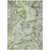 10' X 14' Green Abstract Washable Non Skid Indoor Outdoor Area Rug