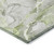 10' X 14' Green Abstract Washable Non Skid Indoor Outdoor Area Rug