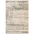 2' X 3' Gray and Ivory Abstract Power Loom Area Rug