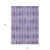 10' X 14' Purple Geometric Washable Non Skid Indoor Outdoor Area Rug