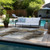 10' X 14' Brown Abstract Washable Non Skid Indoor Outdoor Area Rug
