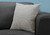 18" X 18" Black Gray and White Polyester Striped Zippered Pillow