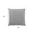 18" X 18" Black Gray and White Polyester Striped Zippered Pillow
