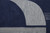 4' X 6' Blue and Silver Wool Geometric Hand Tufted Area Rug