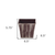 7" Brown and Ivory Textural Tone On Tone Recycled Plastic Indoor Outdoor Square Pot Planter