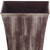 7" Brown and Ivory Textural Tone On Tone Recycled Plastic Indoor Outdoor Square Pot Planter