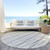 8' Ivory Brown And Beige Round Geometric Washable Indoor Outdoor Area Rug