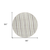 8' Ivory Brown And Beige Round Geometric Washable Indoor Outdoor Area Rug