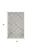 2' X 3' Ivory And Taupe Wool Geometric Tufted Handmade Area Rug