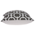Parkland Collection Rounder Gray and White Throw Pillow