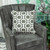 Parkland Collection Rounder Gray and White Throw Pillow