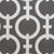 Parkland Collection Rounder Gray and White Throw Pillow