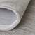 8' Gray and Ivory Round Wool Hand Woven Area Rug
