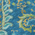 9' X 12' Navy Blue Paisley Washable Non Skid Indoor Outdoor Area Rug