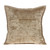 Parkland Collection Byblo Taupe Solid Quilted Throw Pillow