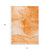 10' X 14' Orange Abstract Washable Non Skid Indoor Outdoor Area Rug