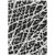 10' X 14' Black and White Abstract Washable Non Skid Indoor Outdoor Area Rug