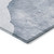 10' X 14' Blue Gray and Black Abstract Washable Non Skid Indoor Outdoor Area Rug