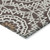 10' X 14' Chocolate Ivory And Taupe Floral Medallion Washable Indoor Outdoor Area Rug