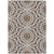 10' X 14' Chocolate Ivory And Taupe Floral Medallion Washable Indoor Outdoor Area Rug