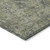 8' X 10' Moss Green and Gray Oriental Washable Non Skid Indoor Outdoor Area Rug
