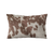 Plutus Brown Cowhide Animal Luxury Throw Pillow