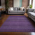 8' X 10' Eggplant Striped Washable Non Skid Indoor Outdoor Area Rug