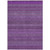 8' X 10' Eggplant Striped Washable Non Skid Indoor Outdoor Area Rug