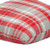 Parkland Collection Transitional Plaid White Square Pillow