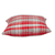 Parkland Collection Transitional Plaid White Square Pillow