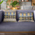 Plutus Blue Unique Lanes Border Luxury Throw Pillow