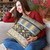 Plutus Blue Unique Lanes Border Luxury Throw Pillow