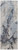 8' Blue and Ivory Abstract Power Loom Non Skid Runner Rug
