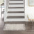 2' X 3' Ivory and Gray Abstract Area Rug