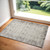 2' X 3' Ivory and Gray Abstract Area Rug