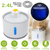2.4L Automatic Dog Cat Water Fountain Electric LED Pet