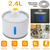 2.4L Automatic Dog Cat Water Fountain Electric LED Pet