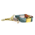 Sunset Retro-mod Stripe Linen Buckle & Martingale Dog Collar