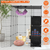 4Tier Cat Playpen Cage Black Iron Indoor Cat House 