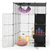 4Tier Cat Playpen Cage Black Iron Indoor Cat House 